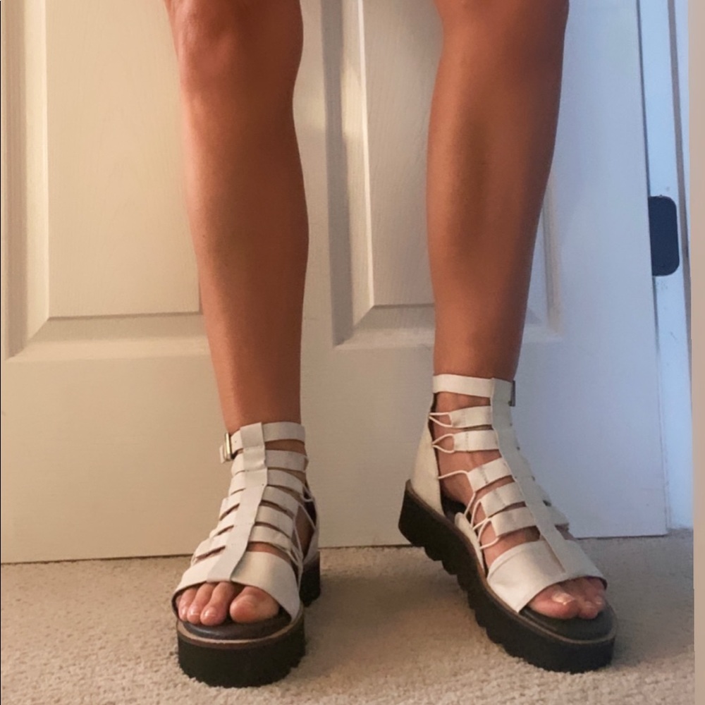 Never wore! Free People Gladiator Sandals